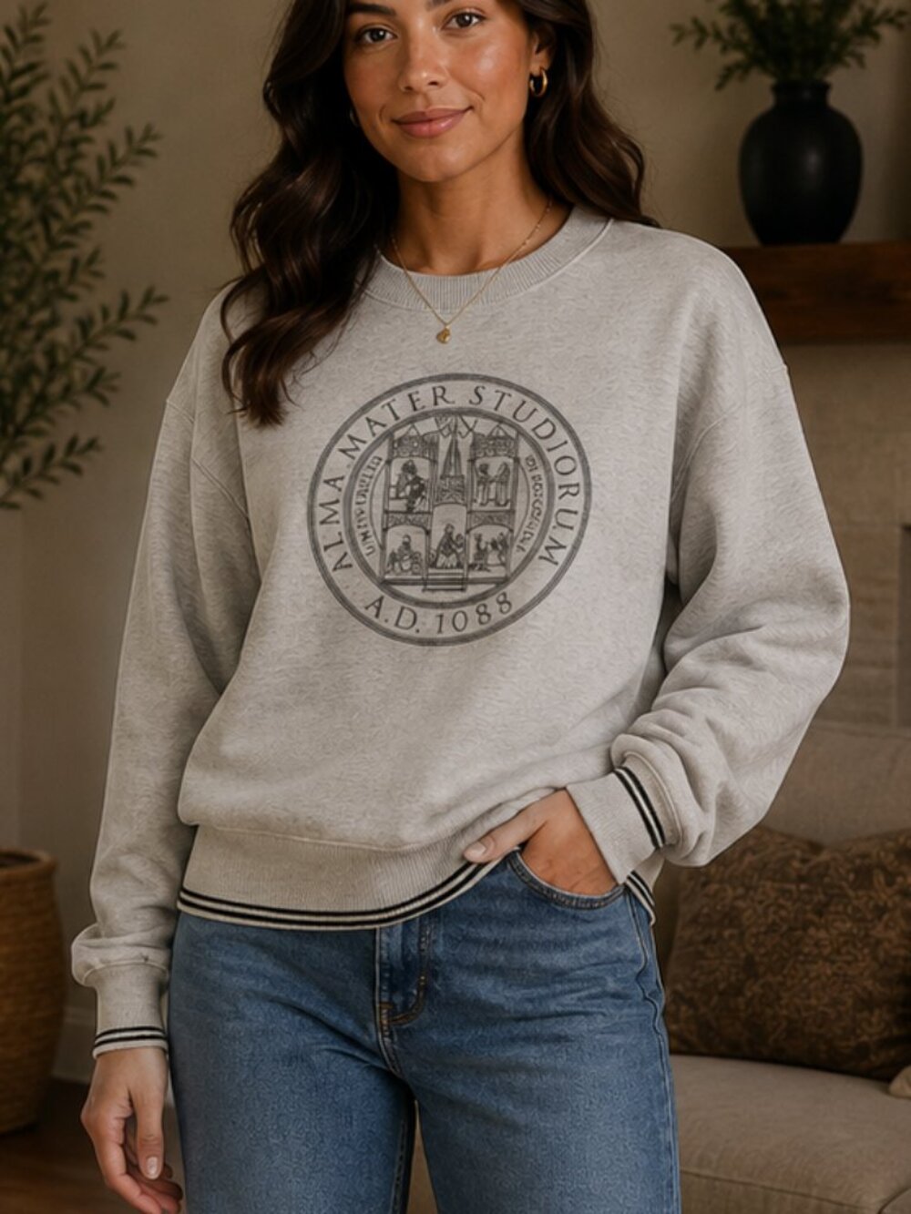 Crewneck sweatshirt Université de Bologne Merch size xxl